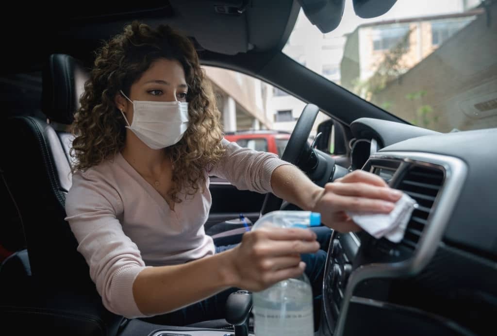 Disinfecting car rental during Covid days