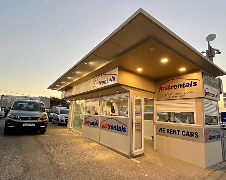 Justrentals office in Heraklion Airport